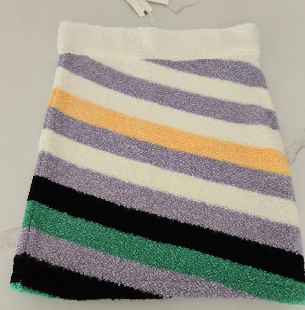 NWT Daily Practice Cozy Stripe Sweater Mini Skirt